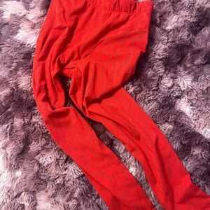 Vibrant Red Leggings
